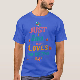 Camiseta Só uma garota que ama a Pig Racing Premium