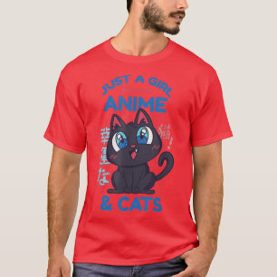 Camiseta Só uma garota que ama anime e come mulheres japone