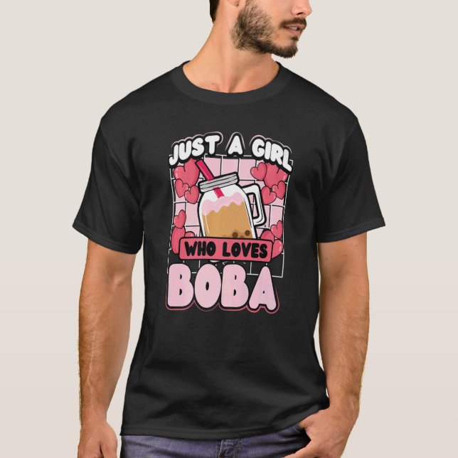 Camiseta Só uma garota que ama Boba Tea (Frente)
