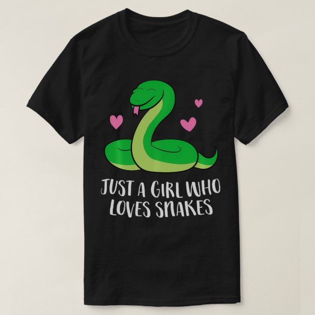 Camiseta Só uma garota que ama Cobra Cobra (Frente do Design)