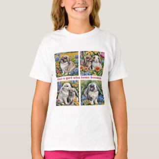 Camiseta Só uma garota que ama coelhinhos