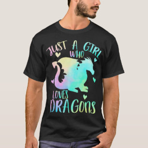 Camiseta Só uma garota que ama dragões, um dragão bonito, p