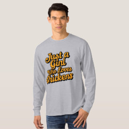 Camiseta Só uma garota que ama frango