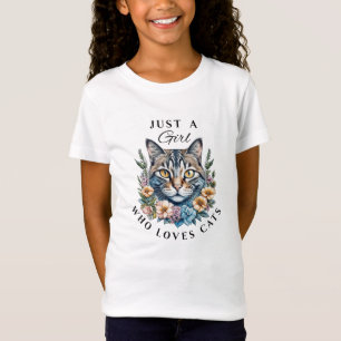 Camiseta Só uma garota que ama gatos