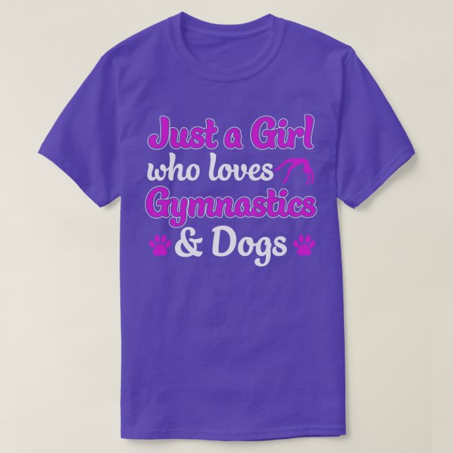 Camiseta Só uma garota que ama ginástica e ginástica (Frente do Design)