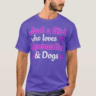 Camiseta Só uma garota que ama ginástica e ginástica