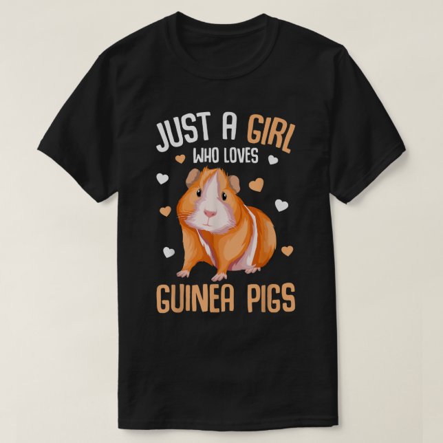Camiseta Só uma garota que ama guinchos guinchos (Frente do Design)