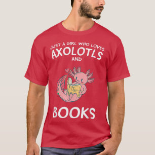 Camiseta Só uma garota que ama livros de livros bonitinhos