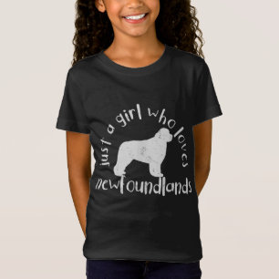 Camiseta Só Uma Garota Que Ama O Cão Da Terra Nova