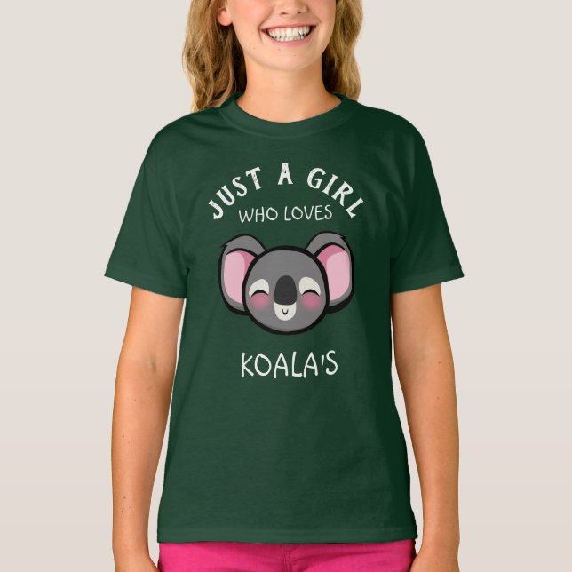Camiseta Só uma garota que ama o Koala (Frente)