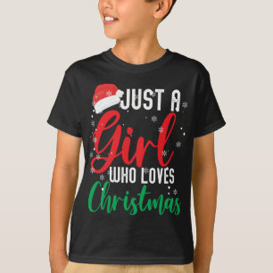 Camiseta Só uma garota que ama o Natal