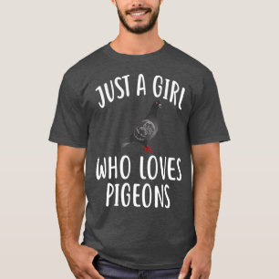 Camiseta Só uma garota que ama o PÍGEON.