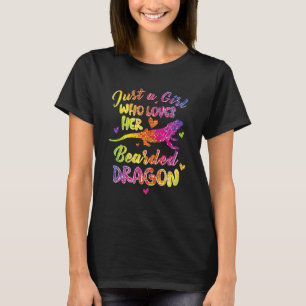 Camiseta Só uma garota que ama os dragões barbudos