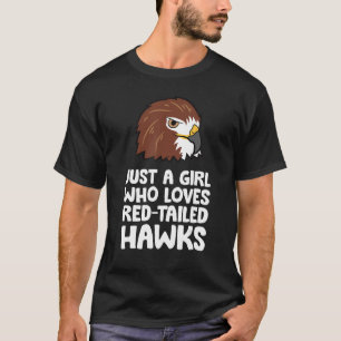 Camiseta Só uma garota que ama os falcões vermelhos