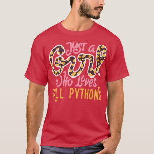Camiseta Só uma garota que ama os Pythons da bola