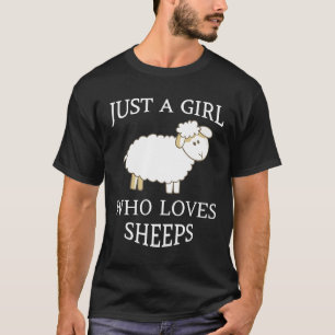 Camiseta Só uma garota que ama ovelhas