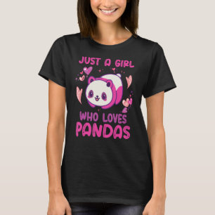 Camiseta Só uma garota que ama Pandas, cita Panda Gra