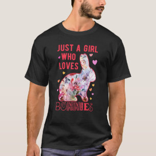 Camiseta Só Uma Garota Que Ama Páscoa De Coelhinhos Florais