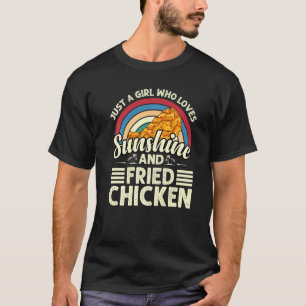 Camiseta Só uma garota que ama Pintinho de frango soprado