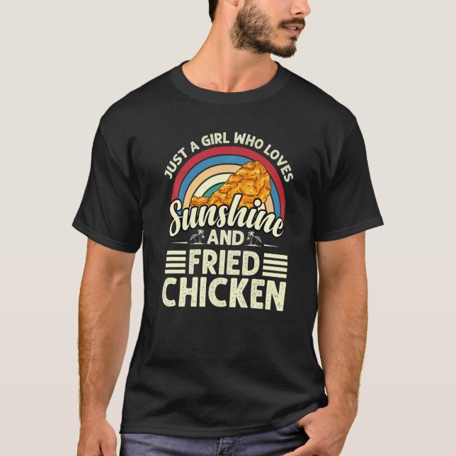 Camiseta Só uma garota que ama Pintinho de frango soprado (Frente)