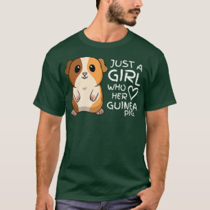 Camiseta Só uma garota que ama porcos guineenses853