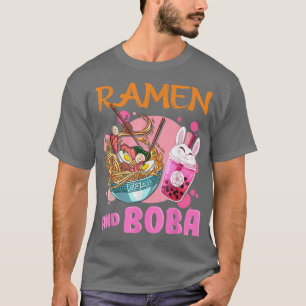 Camiseta Só uma garota que ama Ramen e Boba Kawaii Japane