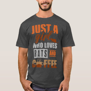 Camiseta Só uma garota que ama ratos e café