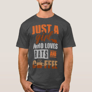 Camiseta Só uma garota que ama ratos e café