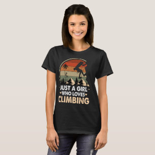 Camiseta Só uma garota que ama subir na Vintage
