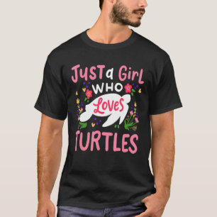 Camiseta Só uma garota que ama tartarugas
