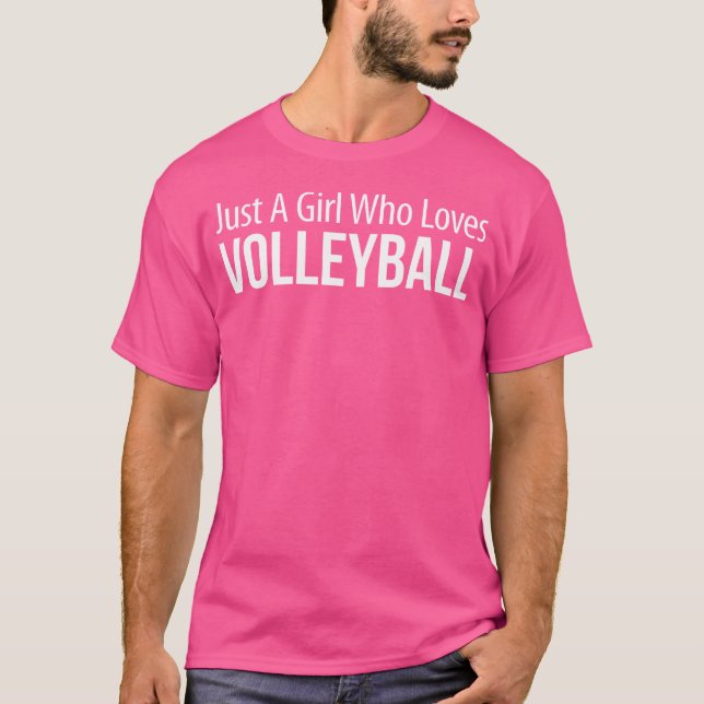Camiseta Só Uma Garota Que Ama Voleibol (Frente)