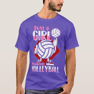 Camiseta Só Uma Garota Que Ama Voleibol
