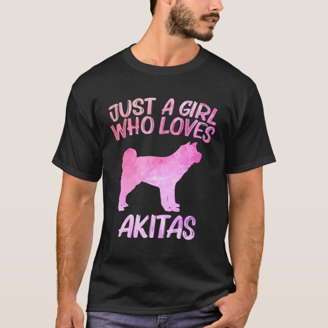 Camiseta Só Uma Garota Que É Acita Para Mulheres Cachorros  (Frente)