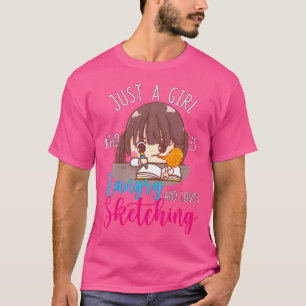 Camiseta Só Uma Garota Que Está Com Brincadeira E Adora Esb