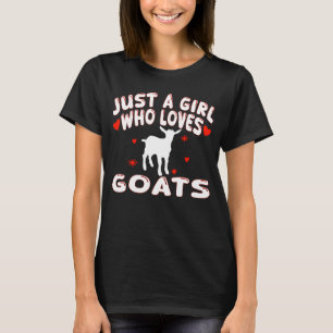 Camiseta Só Uma Menina Que Adora Cabra Bonita