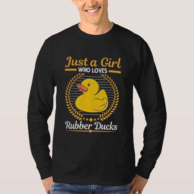 Camiseta Só Uma Menina Que Adora Pato De Borracha (Frente)