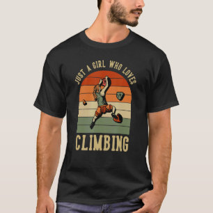 Camiseta Só Uma Menina Que Adora Subir Com O Kraxler