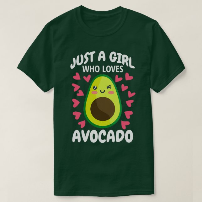 Camiseta Só Uma Menina Que Ama A Boneca De Brinde Avocado (Frente do Design)
