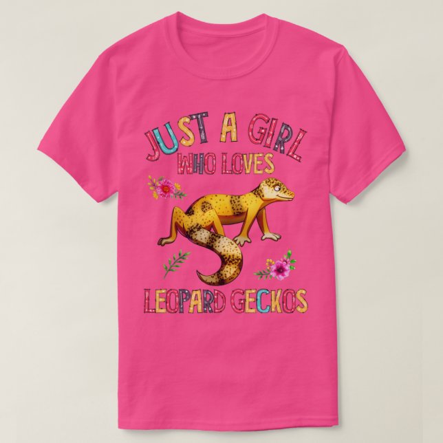 Camiseta Só Uma Menina Que Ama A Mulher Reptil Geckos (Frente do Design)