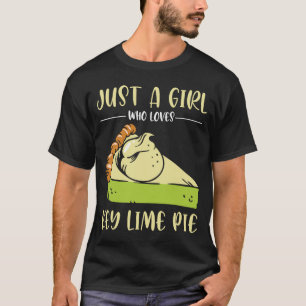 Camiseta Só Uma Menina Que Ama A Pizza Do Limão-Chave