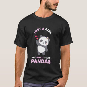 Camiseta Só Uma Menina Que Ama As Meninas Do Pandas
