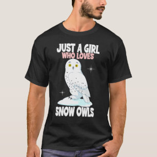 Camiseta Só Uma Menina Que Ama As Moças De Neve Que Criança