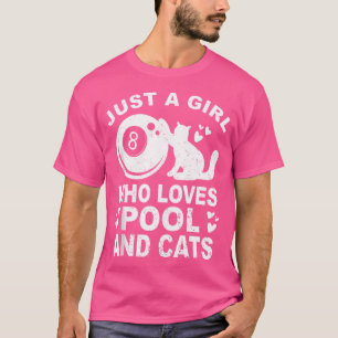 Camiseta Só Uma Menina Que Ama Billiard E A Piscina Billi