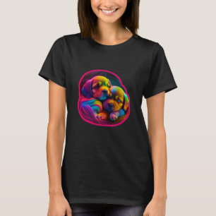 Camiseta Só Uma Menina Que Ama Cachorros, Labrador Bonito.