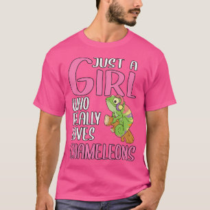 Camiseta Só Uma Menina Que Ama Camaleões