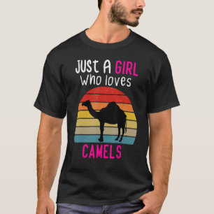 Camiseta Só Uma Menina Que Ama Camelos, Uma Menina De Camel