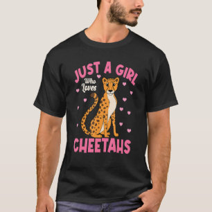 Camiseta Só Uma Menina Que Ama Chita Gato Selvagem Engraçad