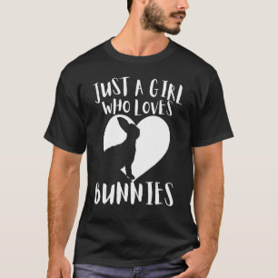 Camiseta Só Uma Menina Que Ama Coelhinho De Coelhinho Bonit