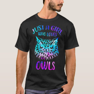 Camiseta Só Uma Menina Que Ama Coruja