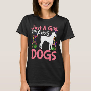 Camiseta Só Uma Menina Que Ama Dogs Doberman 289